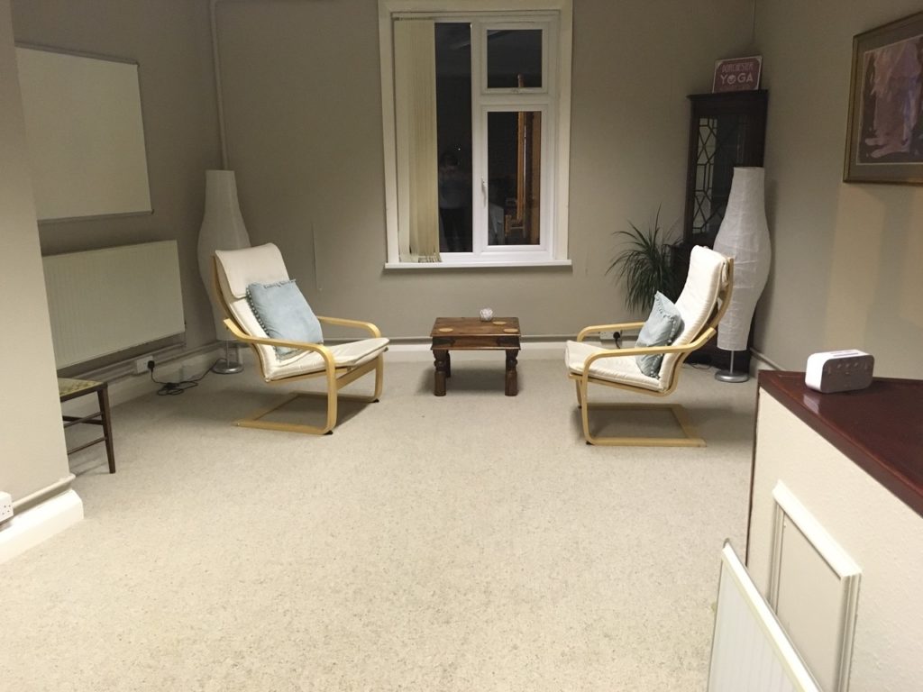 Dorchester Yoga and Therapy Centre treatment room