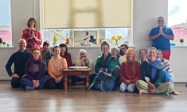 Yoga Therapy class photo of pupils in Dorchester Yoga and Therapy Centre